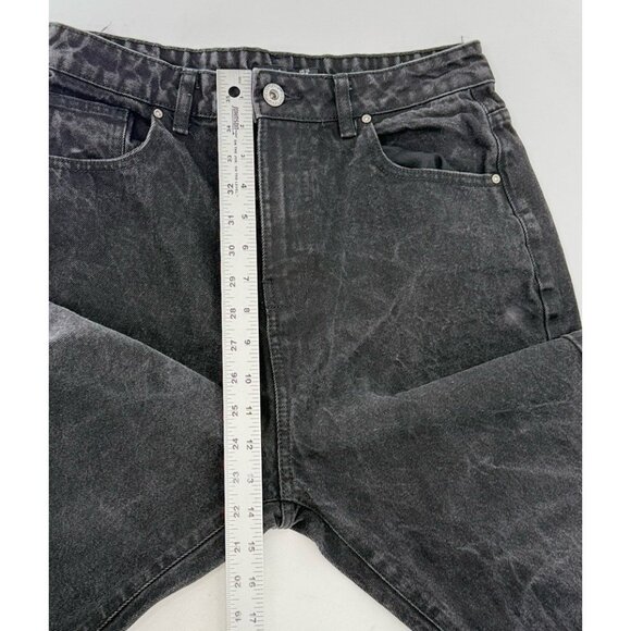 Boohoo Women’s Tapered Black 100% Cotton High Rise Jeans Sz 8 Mom Jeans 90’s - Picture 8 of 9